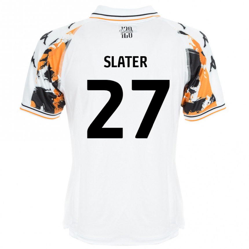 Niño Fútbol Camiseta Regan Slater #27 Blanco 2ª Equipación 2024/25