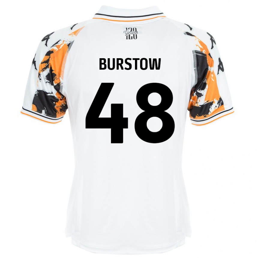 Niño Fútbol Camiseta Mason Burstow #48 Blanco 2ª Equipación 2024/25