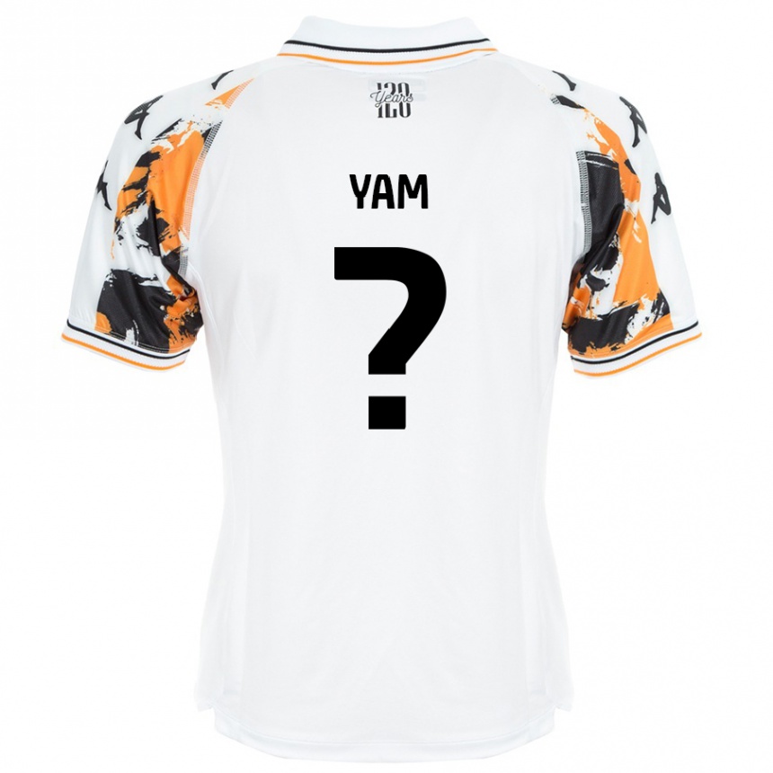 Niño Fútbol Camiseta Callum Yam #0 Blanco 2ª Equipación 2024/25