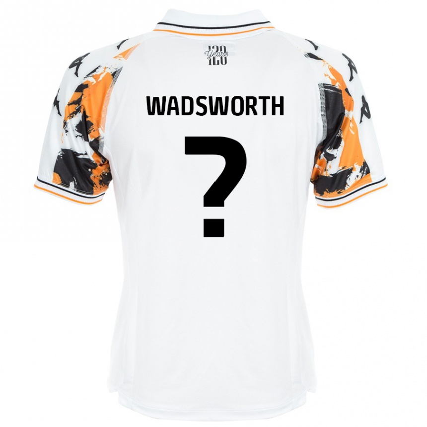 Niño Fútbol Camiseta Noah Wadsworth #0 Blanco 2ª Equipación 2024/25