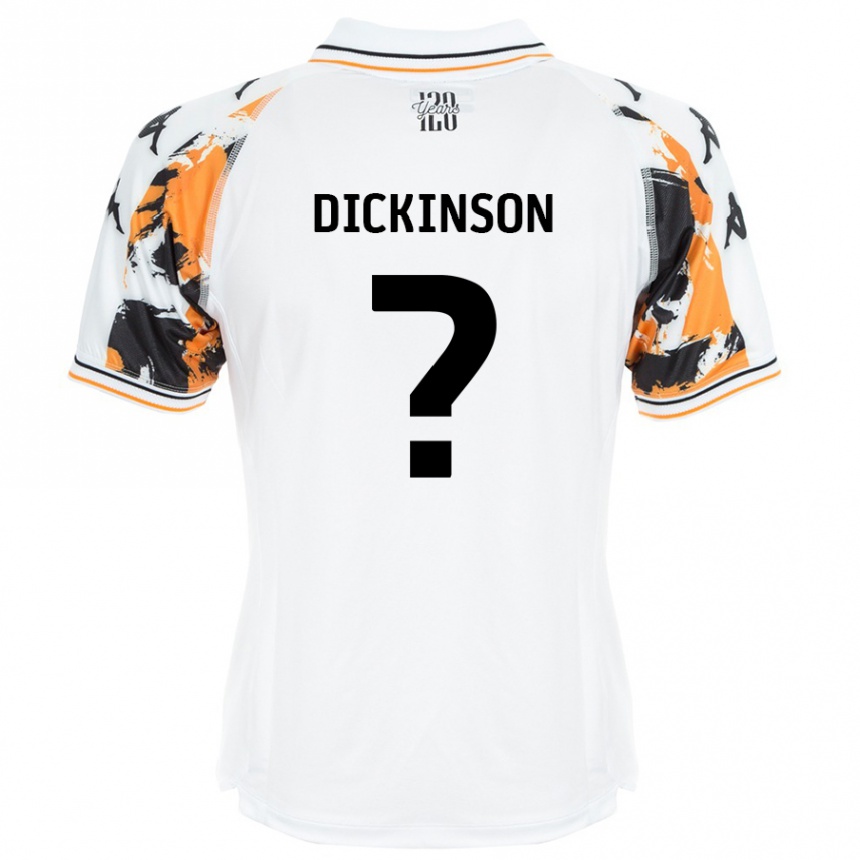 Niño Fútbol Camiseta George Dickinson #0 Blanco 2ª Equipación 2024/25