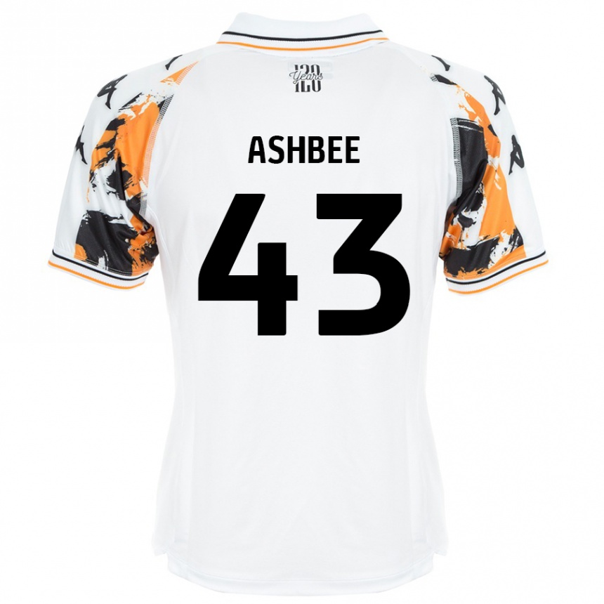 Niño Fútbol Camiseta Stanley Ashbee #43 Blanco 2ª Equipación 2024/25