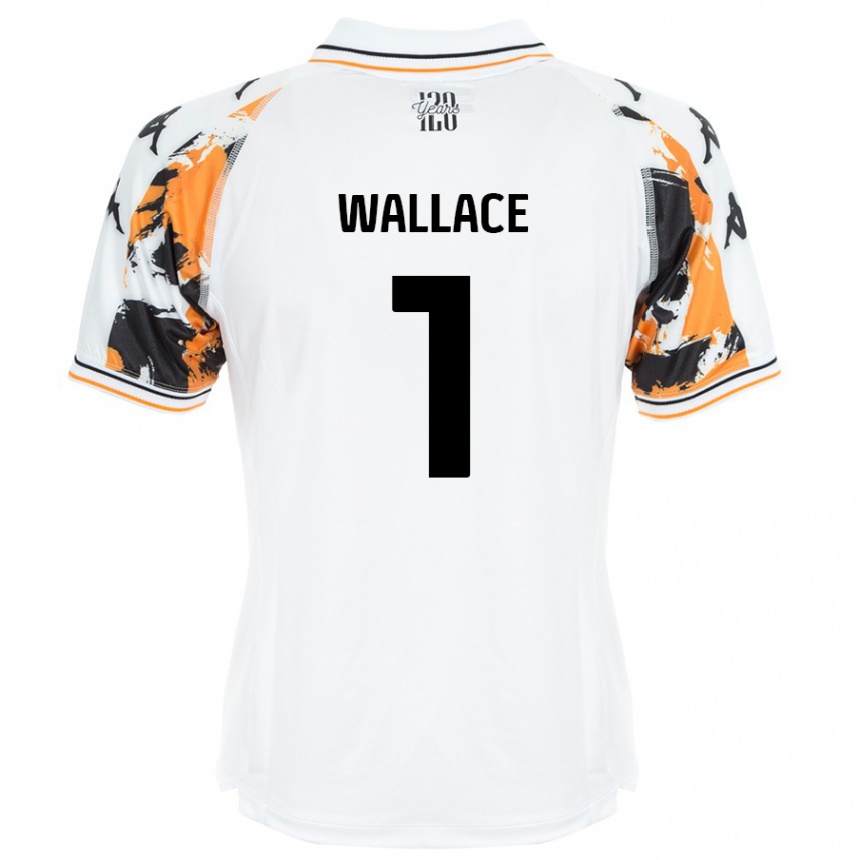 Niño Fútbol Camiseta Abbi Wallace #1 Blanco 2ª Equipación 2024/25