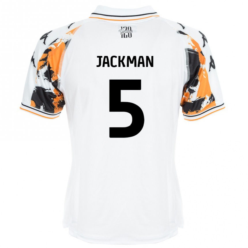 Niño Fútbol Camiseta Ellice Jackman #5 Blanco 2ª Equipación 2024/25