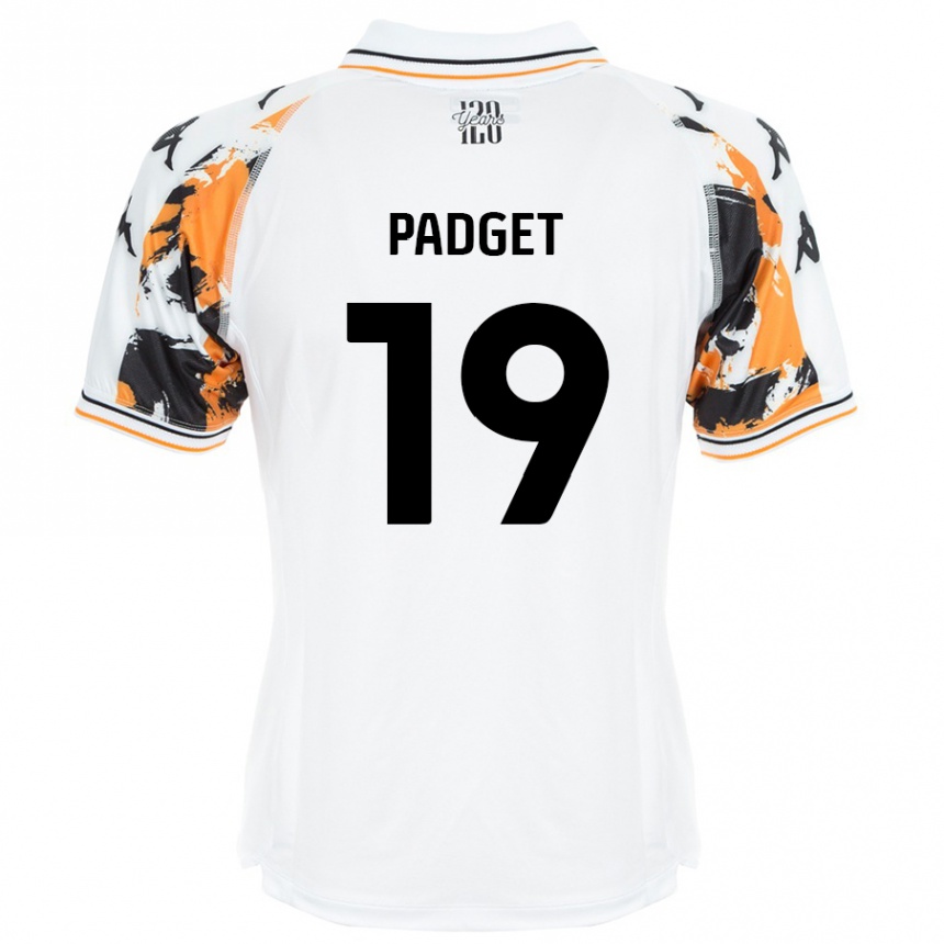 Niño Fútbol Camiseta Bethany Padget #19 Blanco 2ª Equipación 2024/25