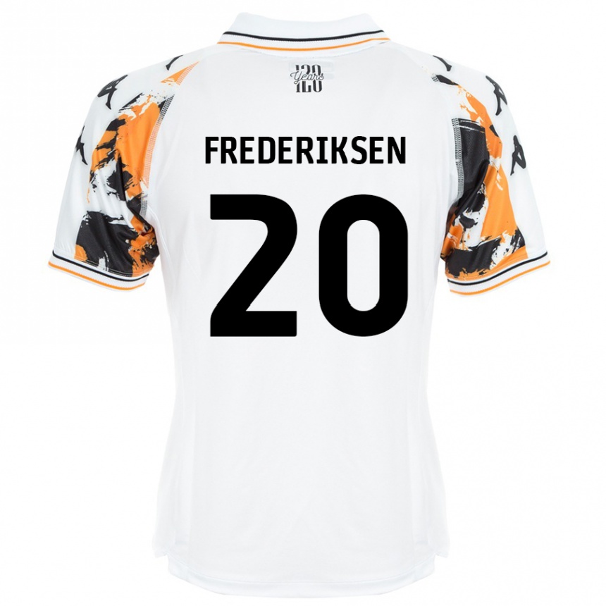 Niño Fútbol Camiseta Abbey Frederiksen #20 Blanco 2ª Equipación 2024/25