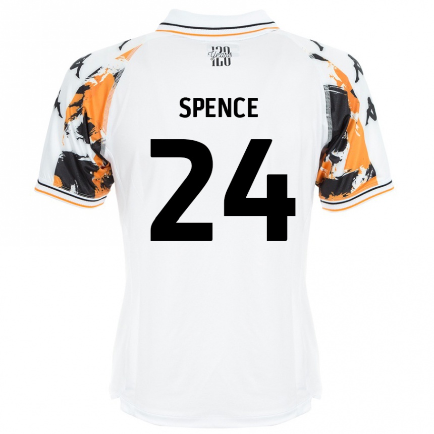 Niño Fútbol Camiseta Emily Spence #24 Blanco 2ª Equipación 2024/25