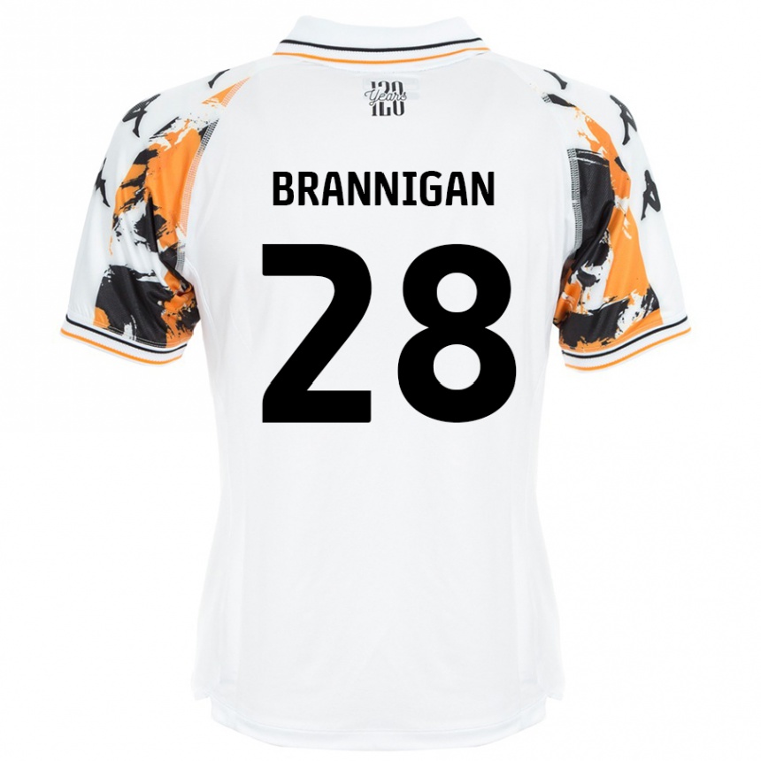 Niño Fútbol Camiseta Aoife Brannigan #28 Blanco 2ª Equipación 2024/25