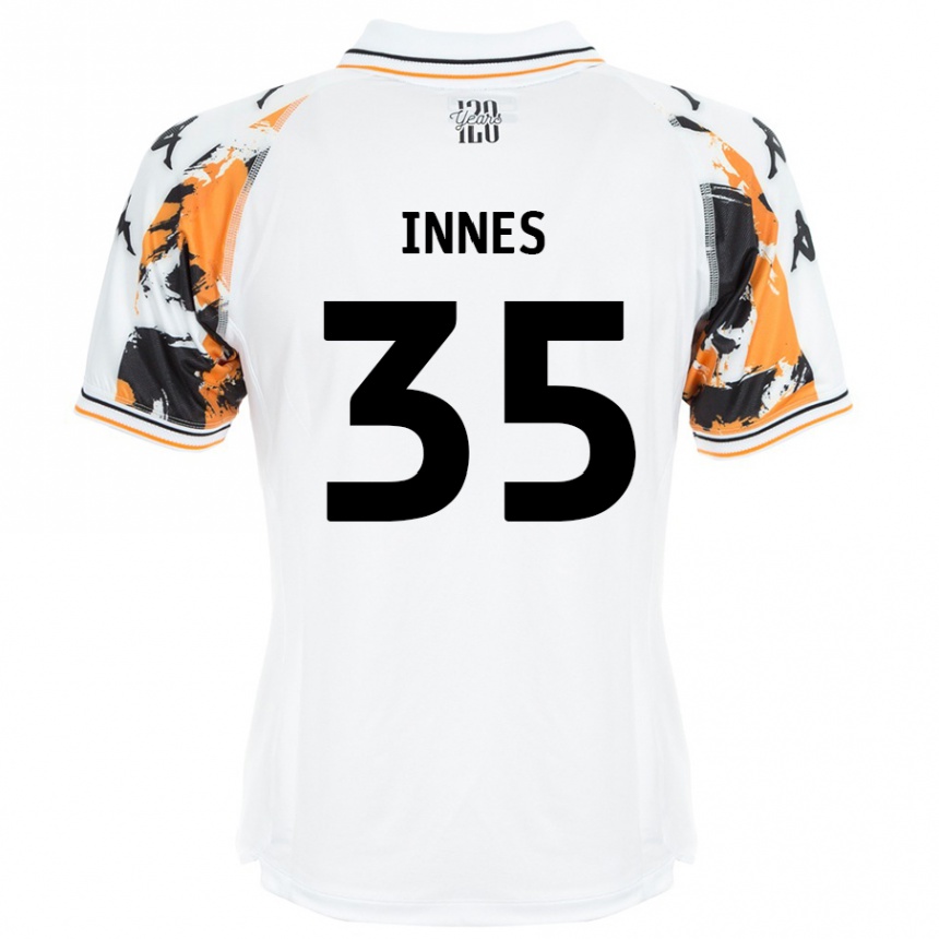 Niño Fútbol Camiseta Emma Innes #35 Blanco 2ª Equipación 2024/25