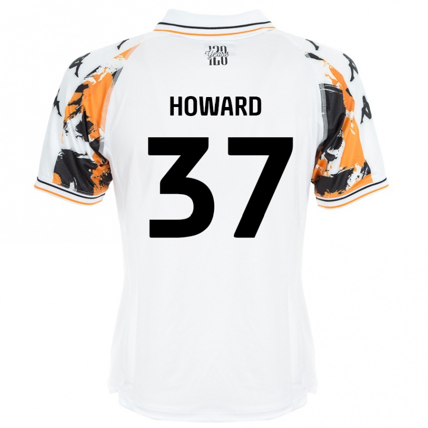 Niño Fútbol Camiseta Scarlet Howard #37 Blanco 2ª Equipación 2024/25