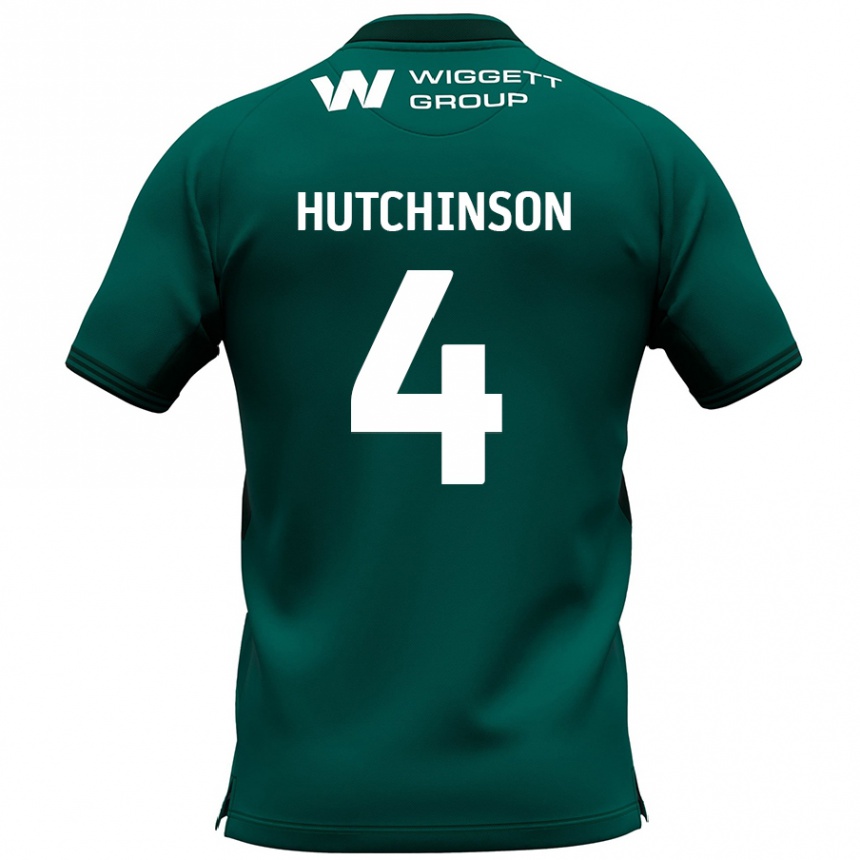 Niño Fútbol Camiseta Shaun Hutchinson #4 Verde 2ª Equipación 2024/25