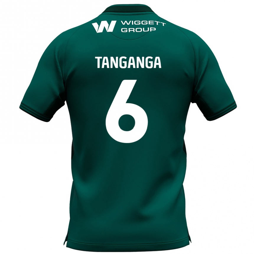 Niño Fútbol Camiseta Japhet Tanganga #6 Verde 2ª Equipación 2024/25