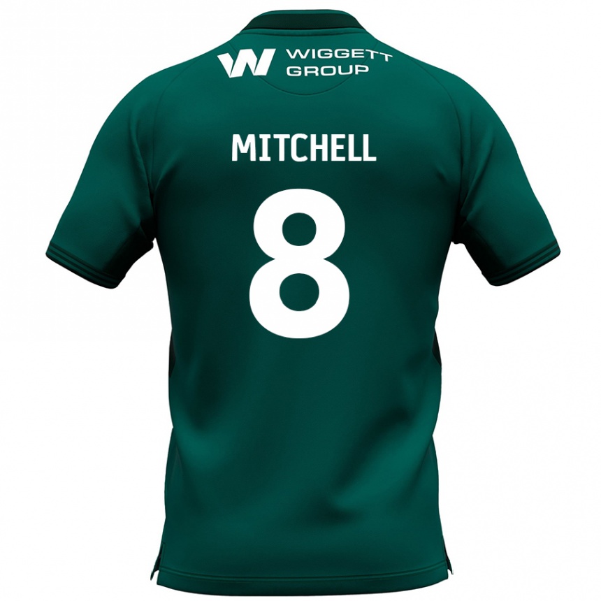 Niño Fútbol Camiseta Billy Mitchell #8 Verde 2ª Equipación 2024/25