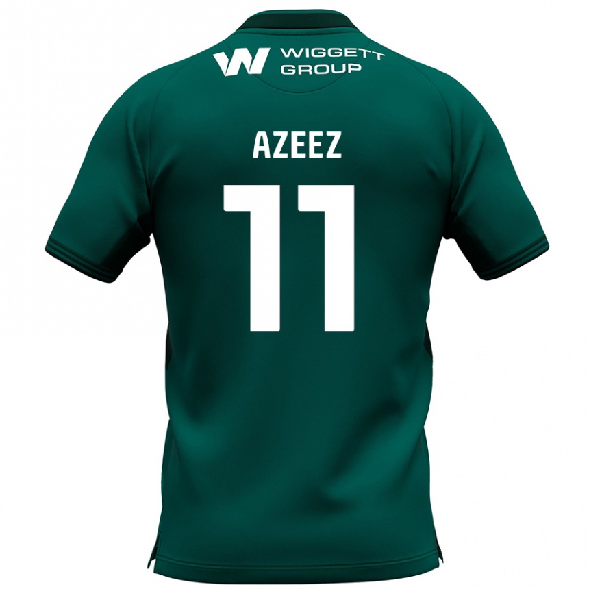 Niño Fútbol Camiseta Femi Azeez #11 Verde 2ª Equipación 2024/25