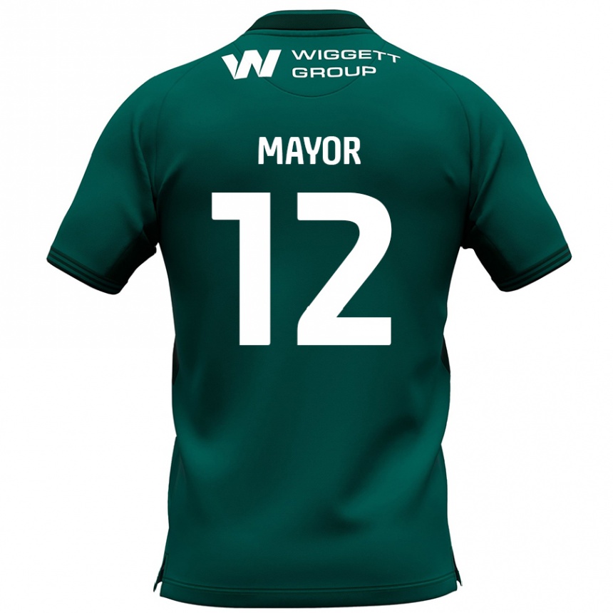 Niño Fútbol Camiseta Adam Mayor #12 Verde 2ª Equipación 2024/25