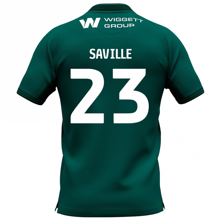 Niño Fútbol Camiseta George Saville #23 Verde 2ª Equipación 2024/25