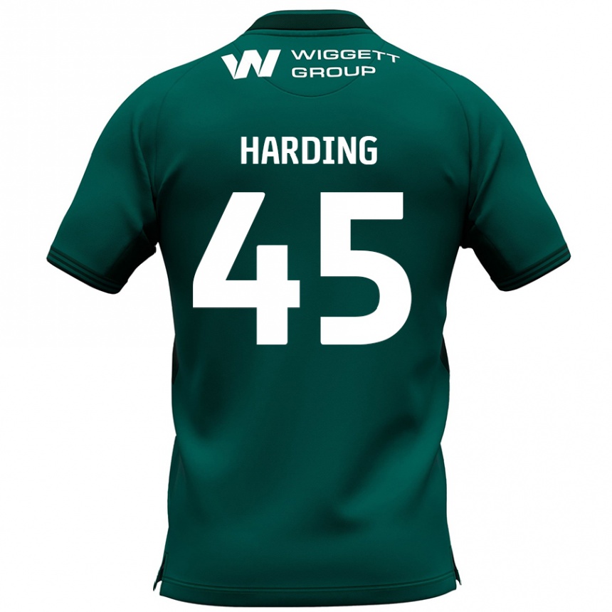 Niño Fútbol Camiseta Wes Harding #45 Verde 2ª Equipación 2024/25