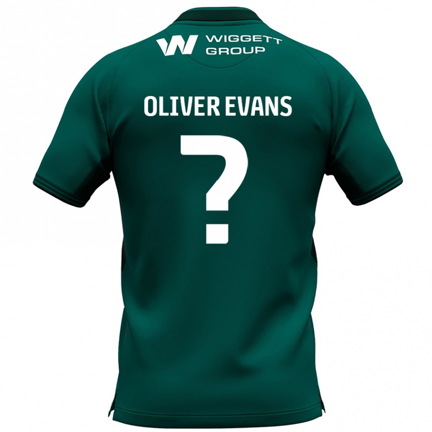 Niño Fútbol Camiseta Oliver Evans #0 Verde 2ª Equipación 2024/25