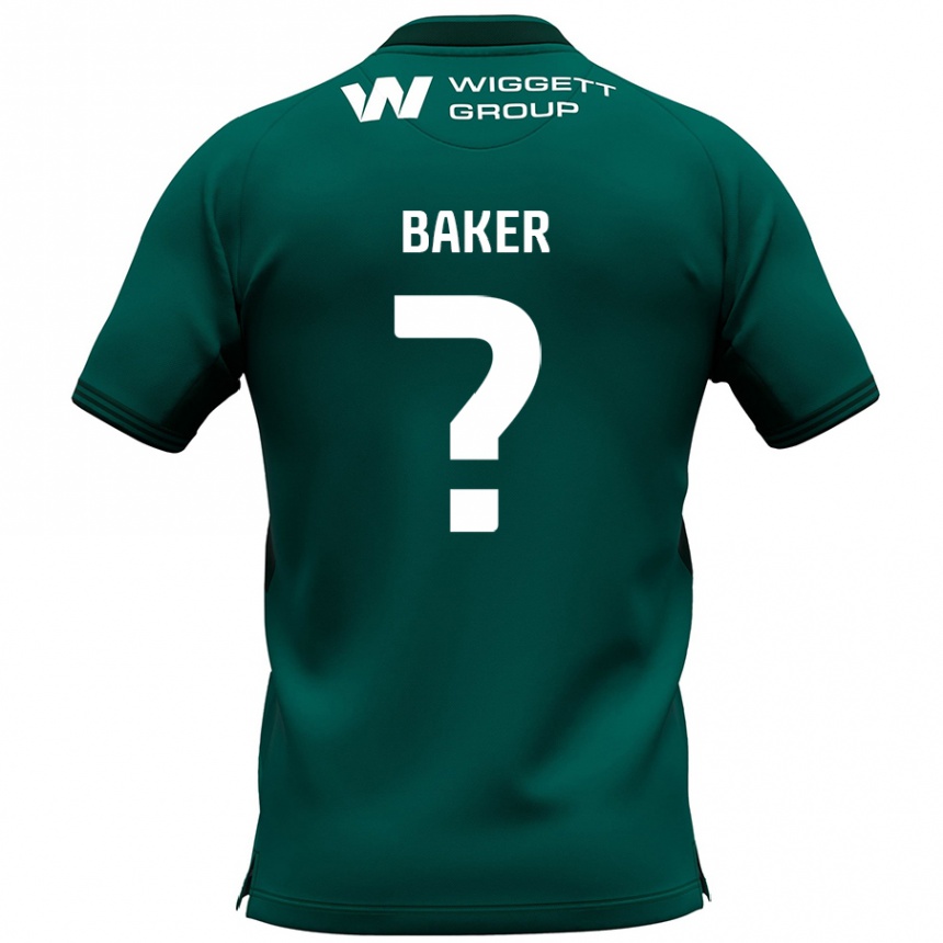 Niño Fútbol Camiseta Frankie Baker #0 Verde 2ª Equipación 2024/25