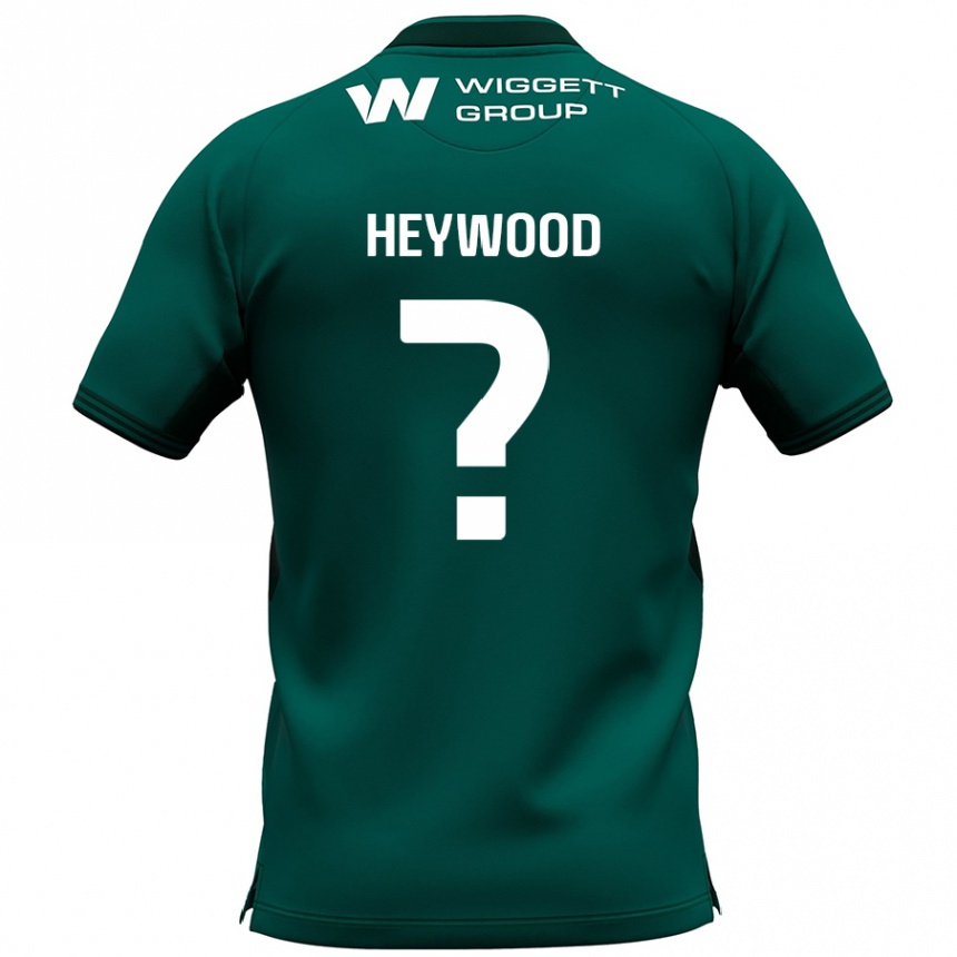 Niño Fútbol Camiseta Kavalli Heywood #0 Verde 2ª Equipación 2024/25