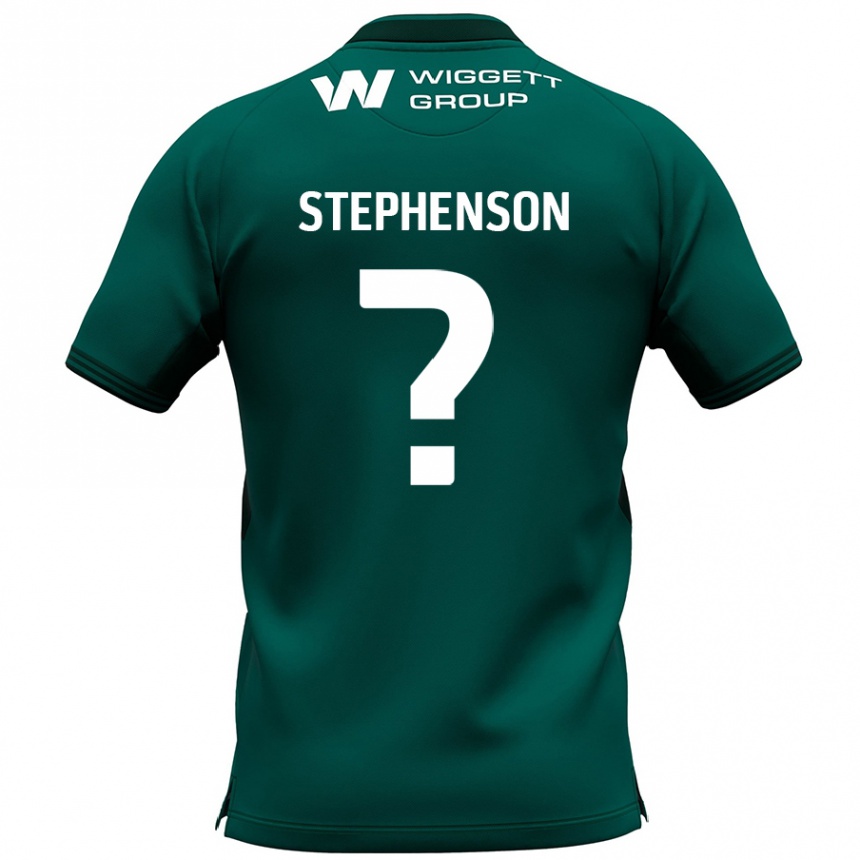 Niño Fútbol Camiseta Joshua Stephenson #0 Verde 2ª Equipación 2024/25