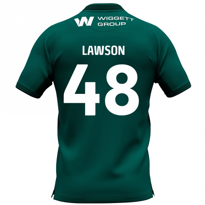 Niño Fútbol Camiseta Sha'mar Lawson #48 Verde 2ª Equipación 2024/25