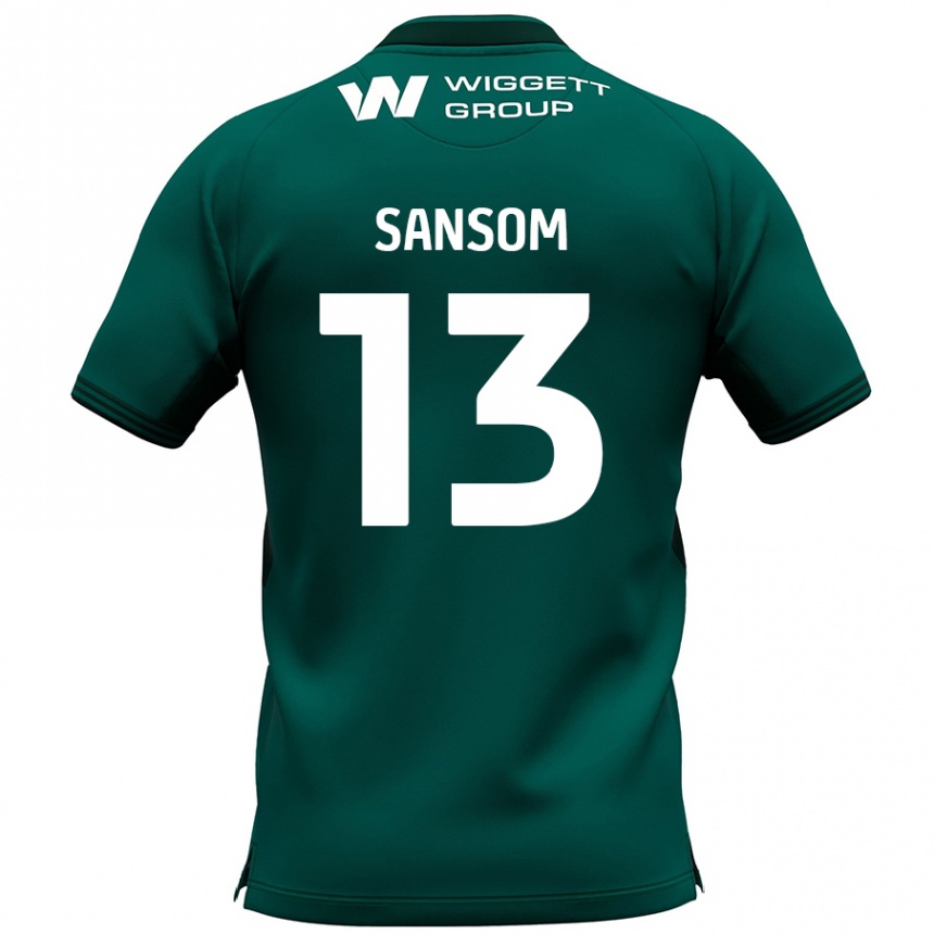 Niño Fútbol Camiseta Chloe Sansom #13 Verde 2ª Equipación 2024/25