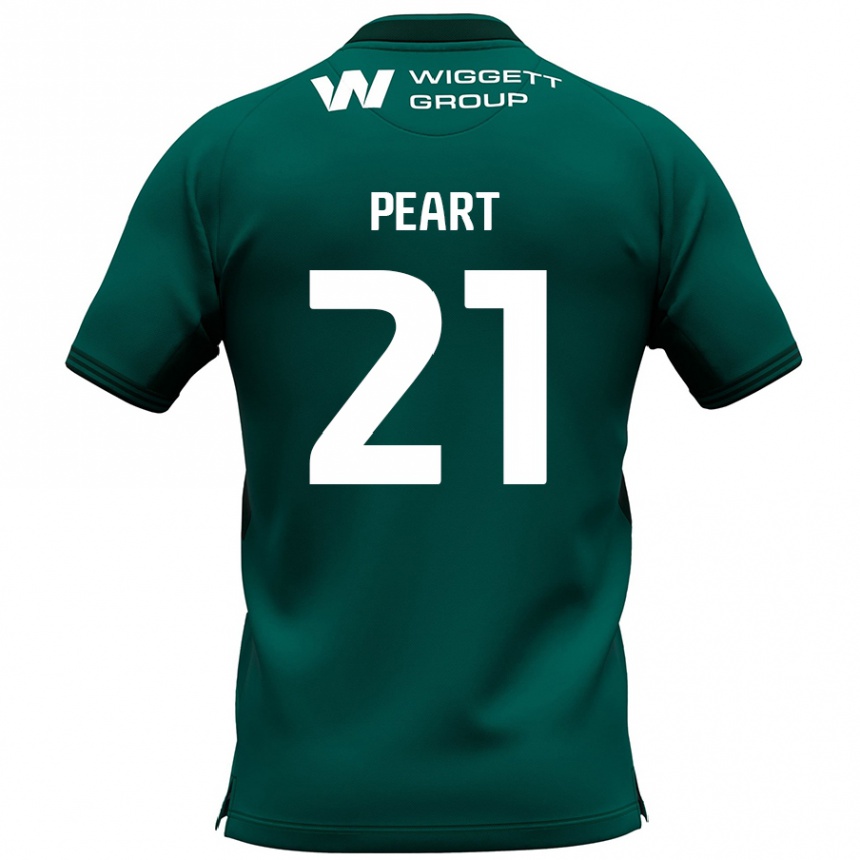 Niño Fútbol Camiseta Kalani Peart #21 Verde 2ª Equipación 2024/25