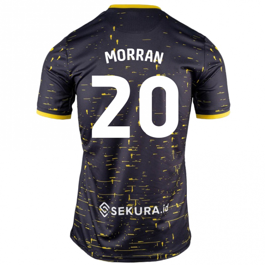 Niño Fútbol Camiseta Eloise Morran #20 Negro Amarillo 2ª Equipación 2024/25