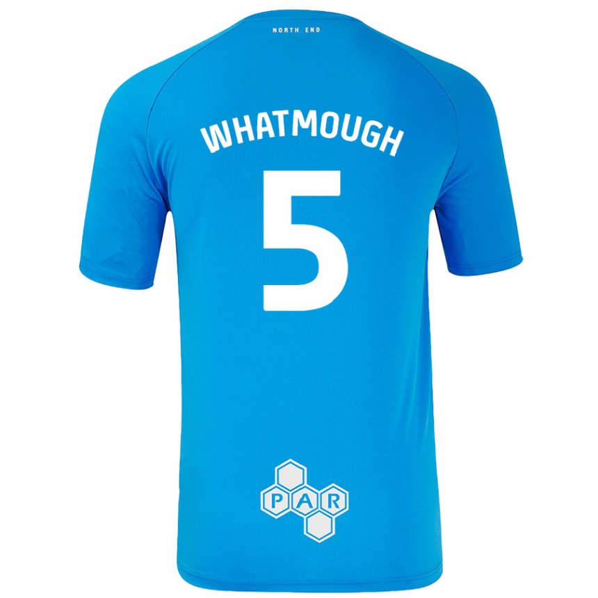 Niño Fútbol Camiseta Jack Whatmough #5 Azul Cielo 2ª Equipación 2024/25