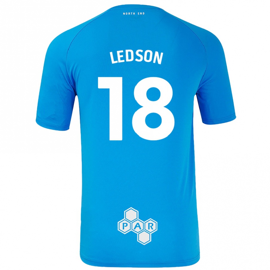 Niño Fútbol Camiseta Ryan Ledson #18 Azul Cielo 2ª Equipación 2024/25