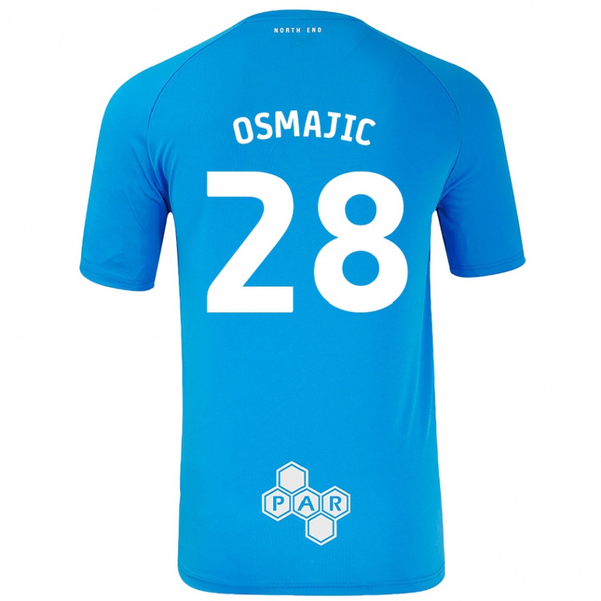 Niño Fútbol Camiseta Milutin Osmajic #28 Azul Cielo 2ª Equipación 2024/25