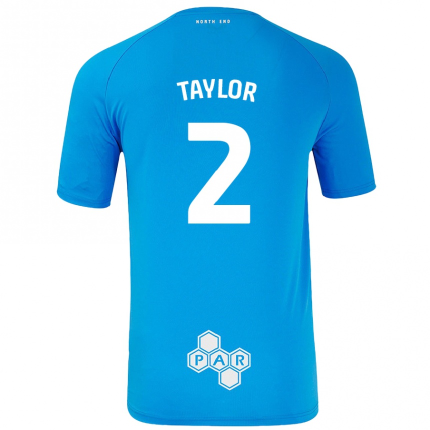 Niño Fútbol Camiseta Alex Taylor #2 Azul Cielo 2ª Equipación 2024/25