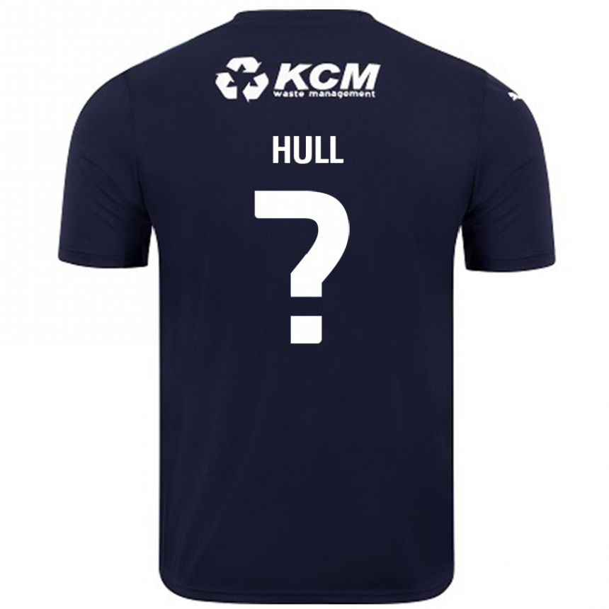 Niño Fútbol Camiseta Jake Hull #0 Azul Marino 2ª Equipación 2024/25