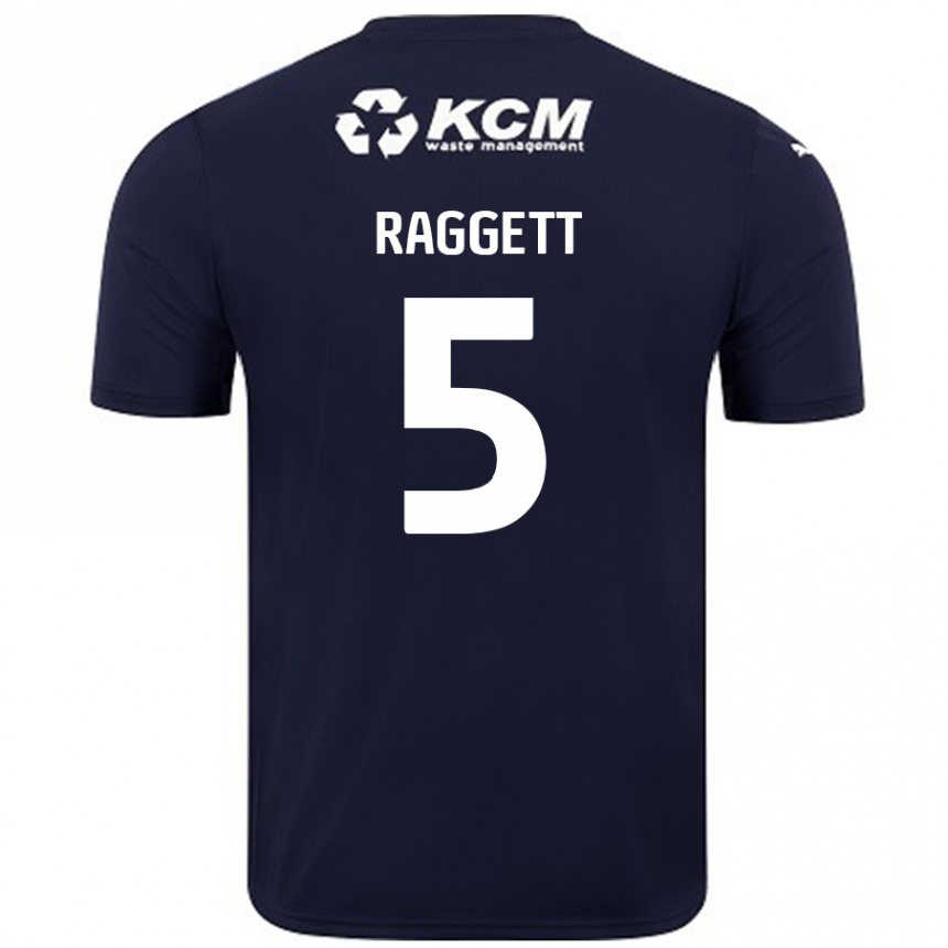 Niño Fútbol Camiseta Sean Raggett #5 Azul Marino 2ª Equipación 2024/25