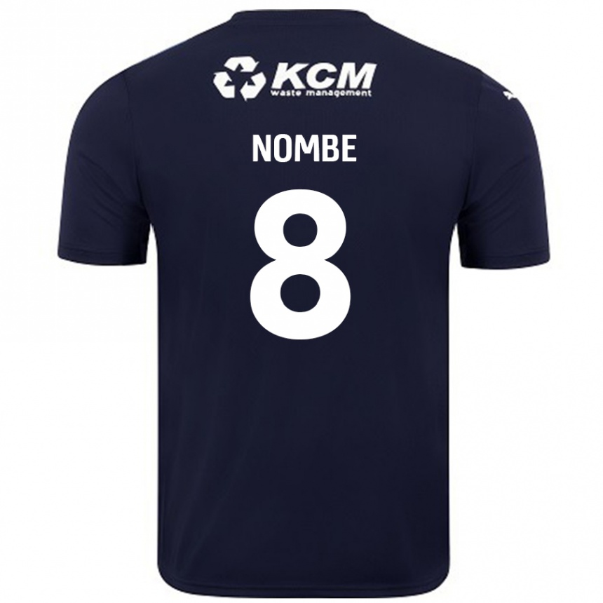 Niño Fútbol Camiseta Sam Nombe #8 Azul Marino 2ª Equipación 2024/25