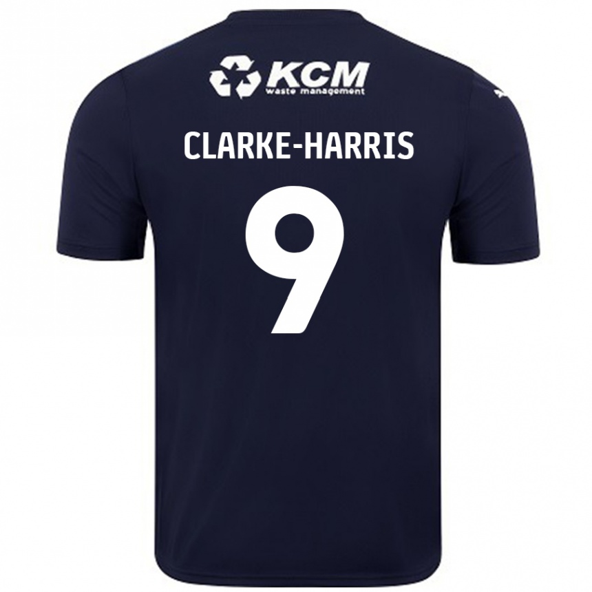 Niño Fútbol Camiseta Jonson Clarke-Harris #9 Azul Marino 2ª Equipación 2024/25