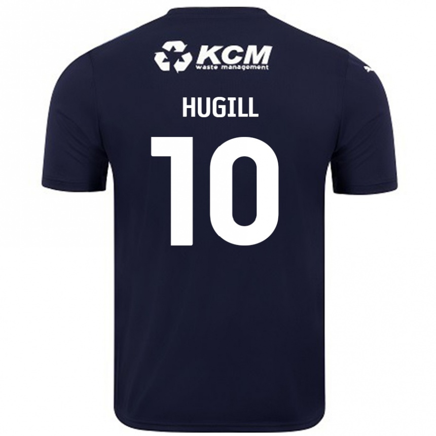 Niño Fútbol Camiseta Jordan Hugill #10 Azul Marino 2ª Equipación 2024/25