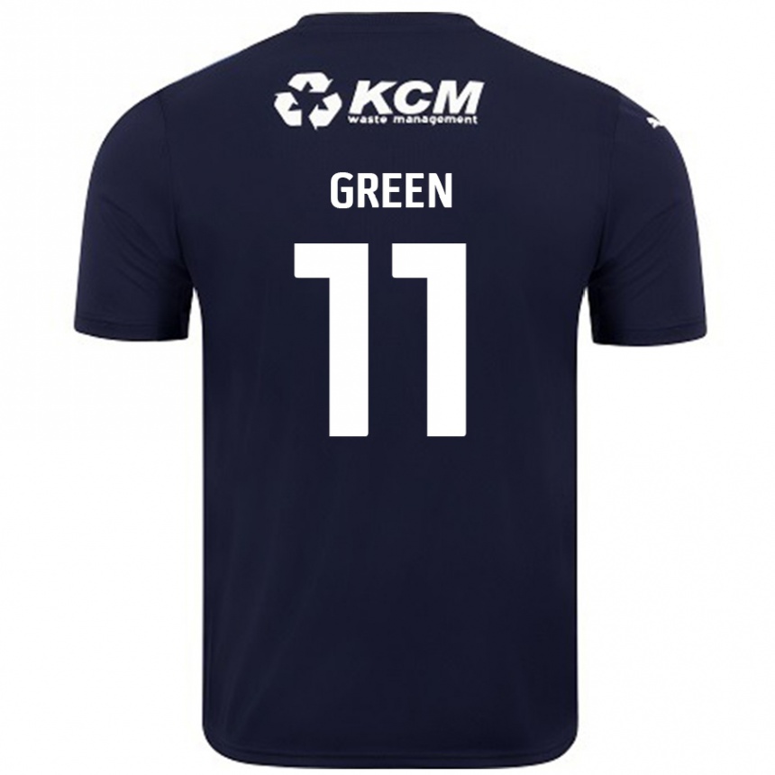 Niño Fútbol Camiseta Andre Green #11 Azul Marino 2ª Equipación 2024/25