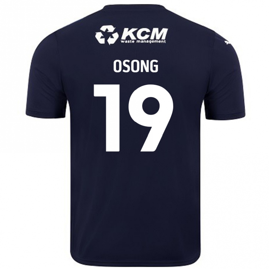 Niño Fútbol Camiseta Detlef Esapa Osong #19 Azul Marino 2ª Equipación 2024/25