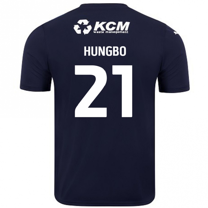 Niño Fútbol Camiseta Joseph Hungbo #21 Azul Marino 2ª Equipación 2024/25