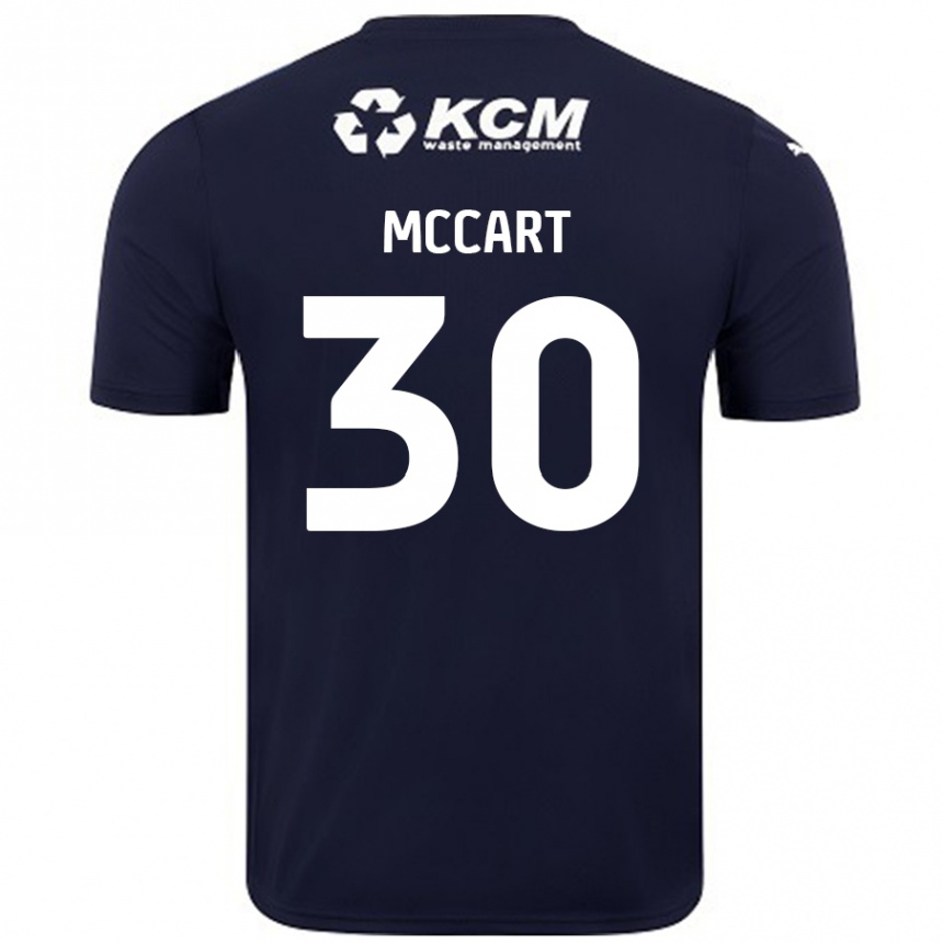 Niño Fútbol Camiseta Jamie Mccart #30 Azul Marino 2ª Equipación 2024/25