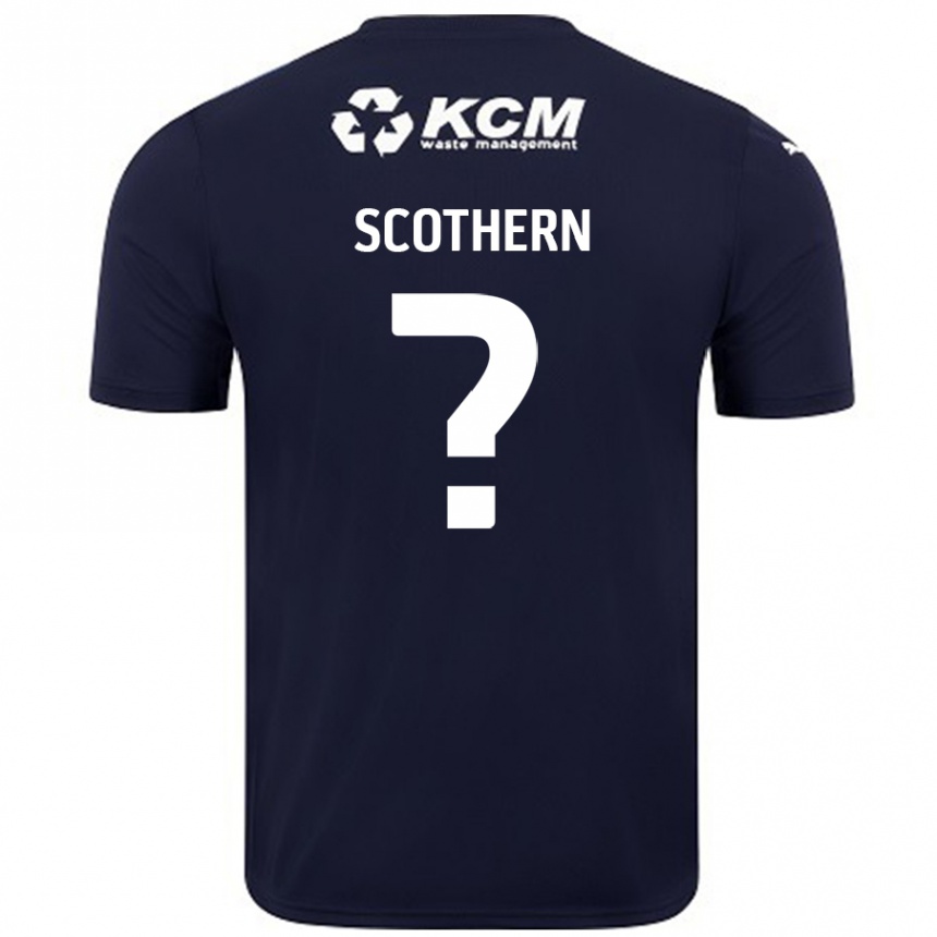 Niño Fútbol Camiseta Ben Scothern #0 Azul Marino 2ª Equipación 2024/25