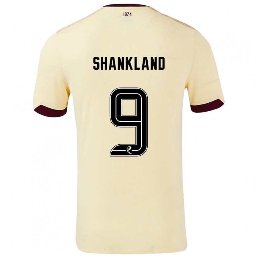 Niño Fútbol Camiseta Lawrence Shankland #9 Crema Burdeos 2ª Equipación 2024/25