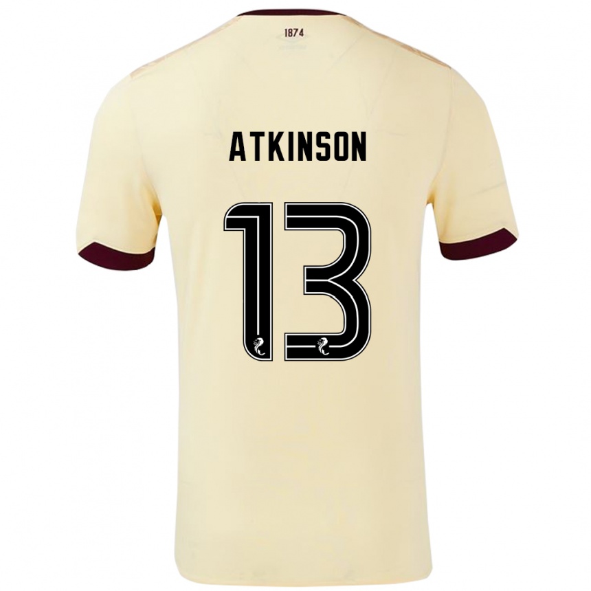 Niño Fútbol Camiseta Nathaniel Atkinson #13 Crema Burdeos 2ª Equipación 2024/25