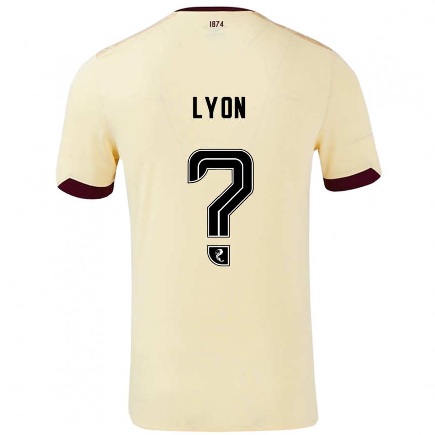 Niño Fútbol Camiseta Jack Lyon #0 Crema Burdeos 2ª Equipación 2024/25