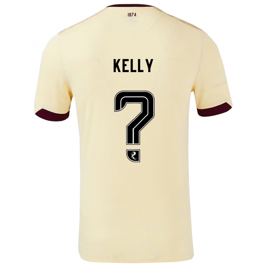 Niño Fútbol Camiseta Ryan Kelly #0 Crema Burdeos 2ª Equipación 2024/25