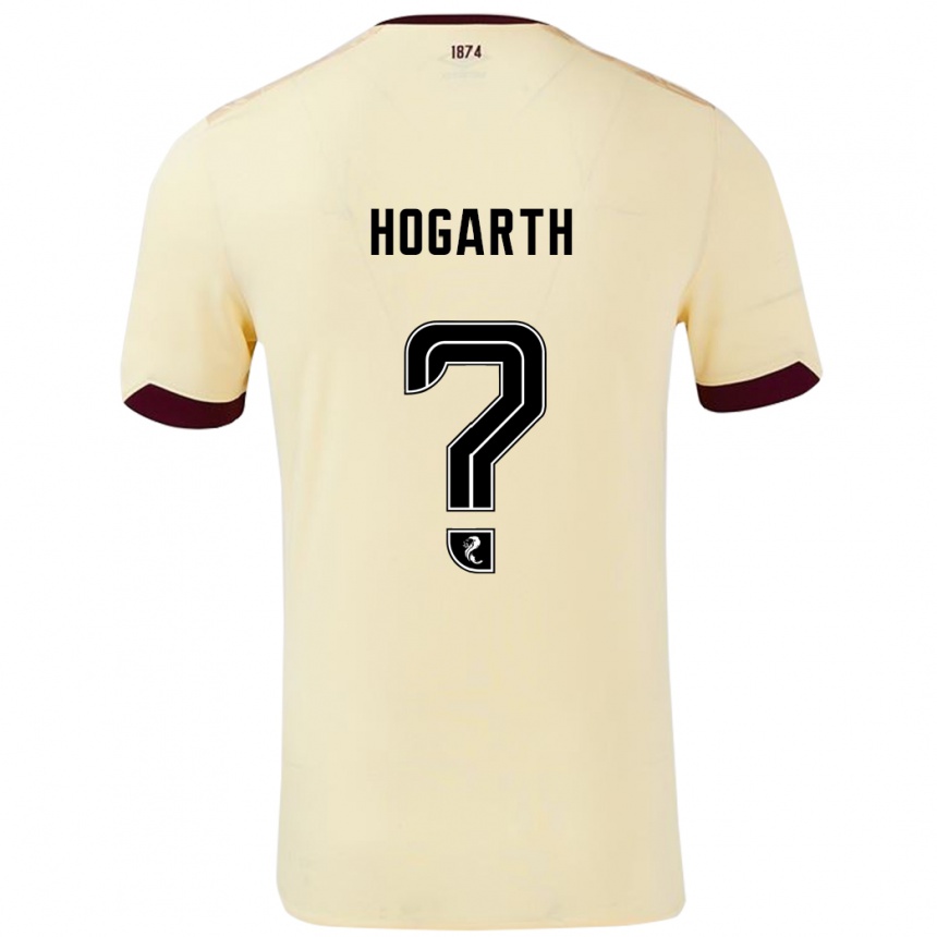 Niño Fútbol Camiseta Taylor Hogarth #0 Crema Burdeos 2ª Equipación 2024/25