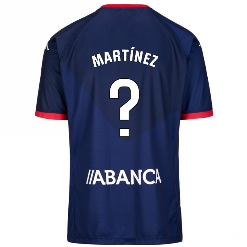 Niño Fútbol Camiseta Pablo Martínez #4 Azul Marino 2ª Equipación 2024/25