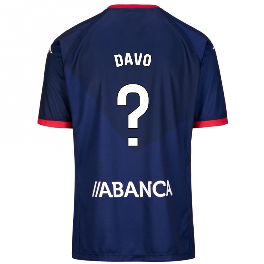 Niño Fútbol Camiseta Davo #11 Azul Marino 2ª Equipación 2024/25